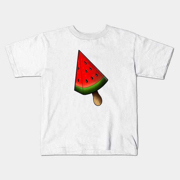 Watermelon ice cream Kids T-Shirt by Smurnov